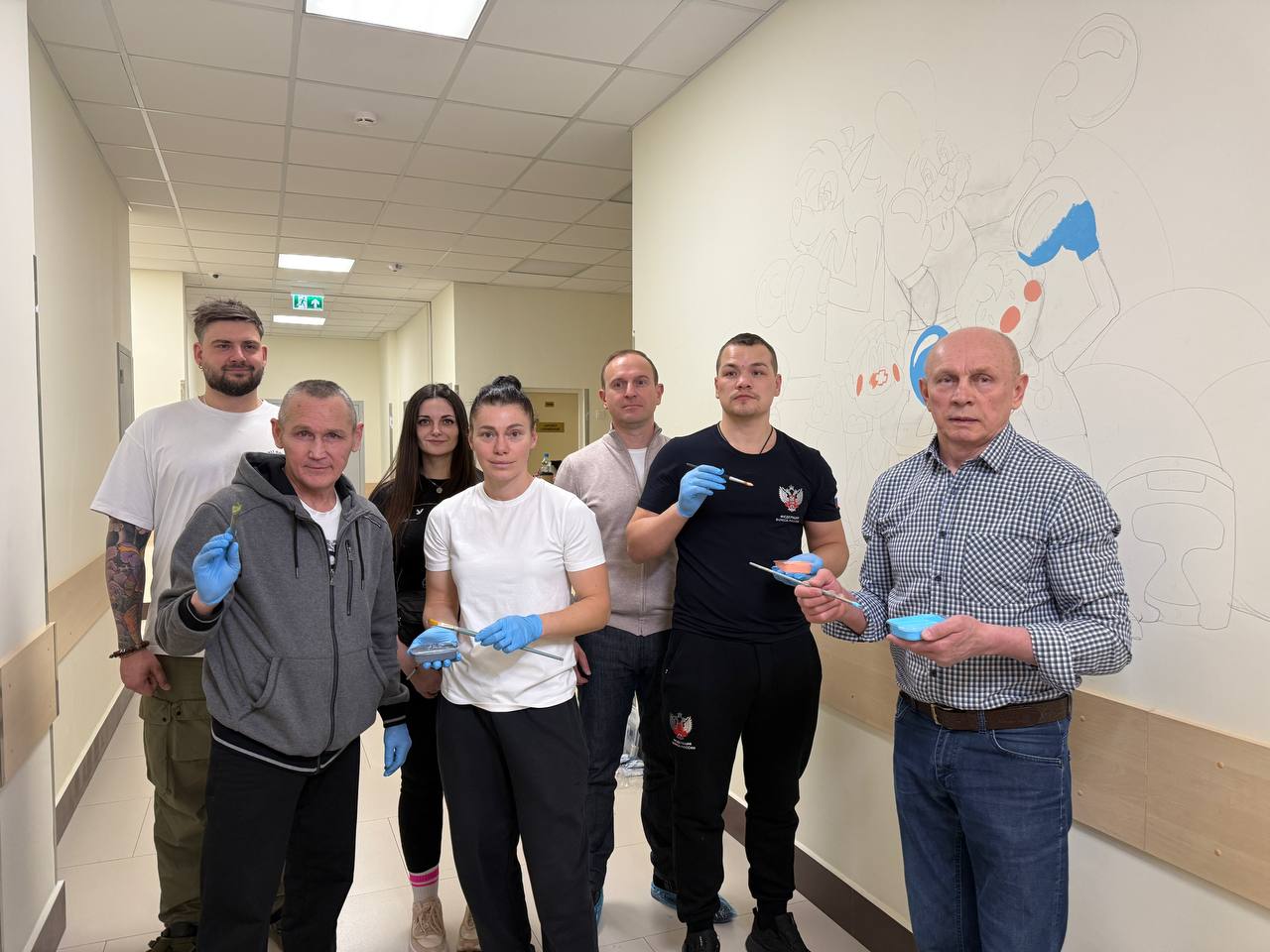 Добро можно нарисовать: благотворительная роспись в детском центре онкологии