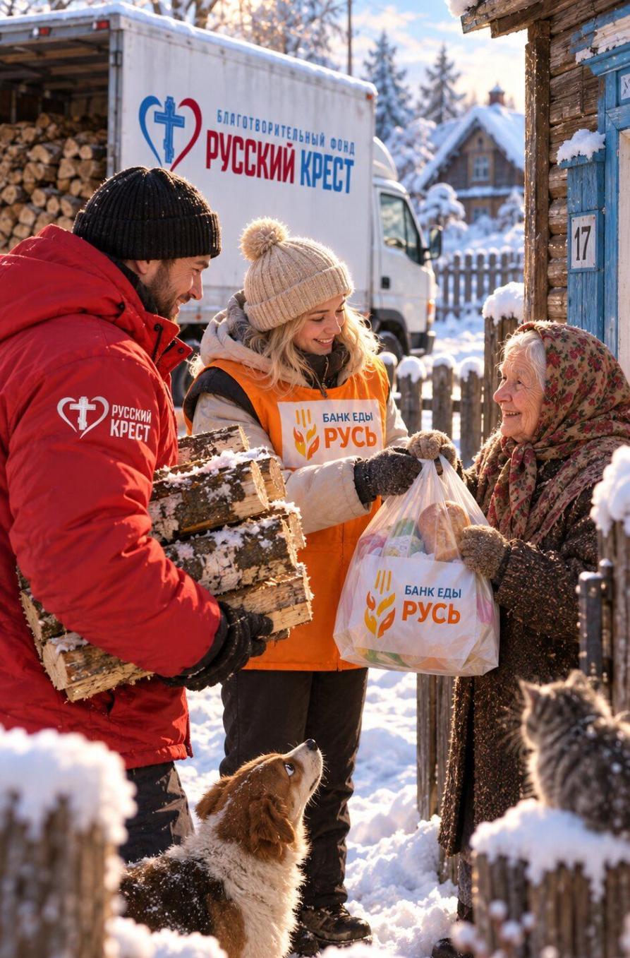 Дрова и продукты для пожилых людей из глубинки: «Русский Крест» и банк еды «Русь» открывают традиционный сбор